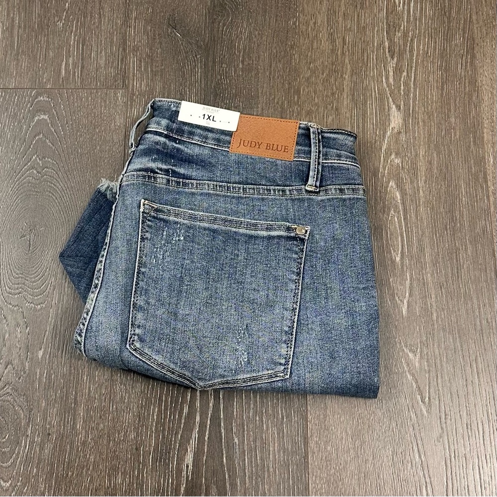 Judy Blue Tummy Control High Rise Shorts Sz 1X